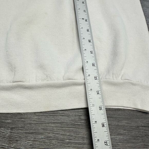 Vintage White L Cartoon Chocolate Shoebox Greetings Hallmark Sweatshirt 90s - Picture 7 of 8